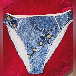 Dior denim print swim/briefs